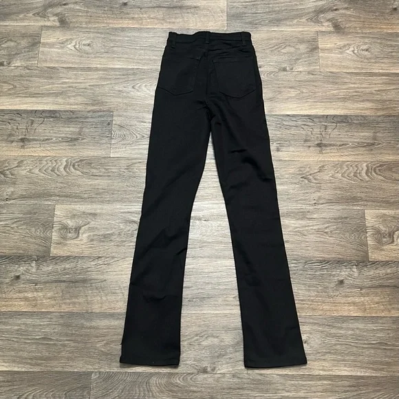 Reformation Wynn Ultra High Rise Slim Straight Jeans Black Size 26 - Picture 6 of 10